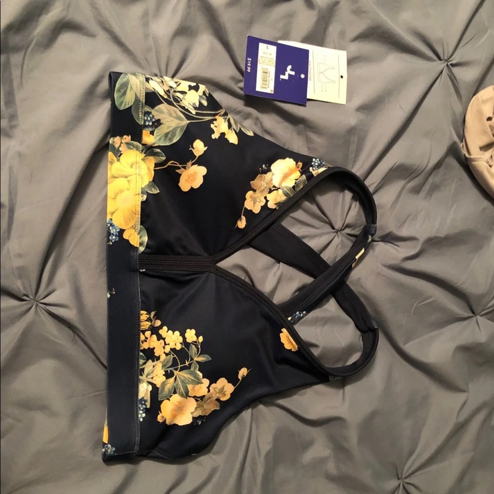 Joylab floral sports bra